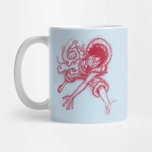 Luffy 3D2Y Scribble Art (RED) Mug
